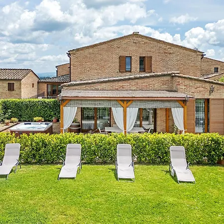 빌라 La Capanna Di Elfo Luxury View 시에나